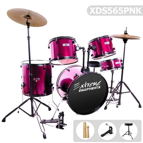 Bateri Davul Seti Pembe XDS565PNK ürün görseli 1