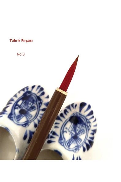 Tahrir Fırçası Kurt Kılı No:3-çini, seramik, tezhip, minyatür, kalın gövde, brush-1 Adet ürün görseli 1