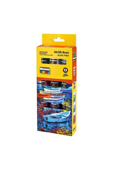 Akrilik Boya 12 Renk x 17 ml Şişe ürün görseli 1