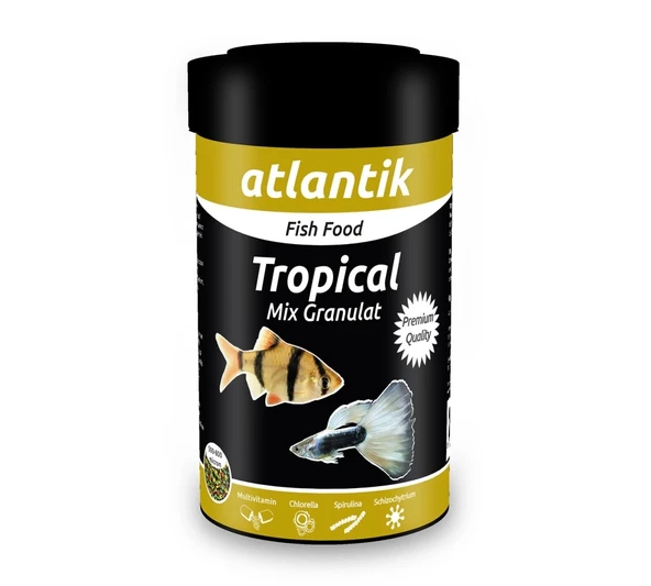 Atlantik Tropical Mix Granulat 250 Ml Balık Yemi ürün görseli 1