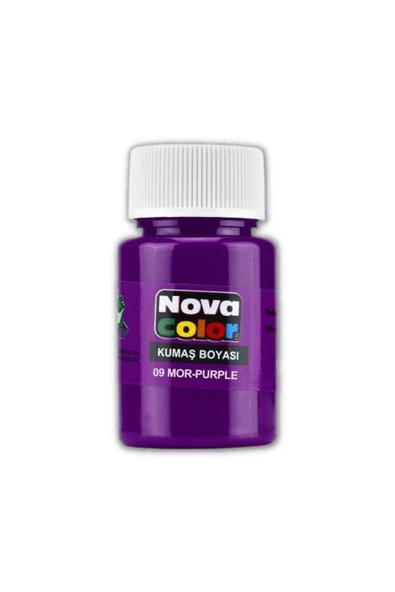 Mor Kumaş Boyası Tişört Çanta Tekstil Boyası 30 ml 1 Adet Kumaş Boyası Mor 1 Adet ürün görseli 1
