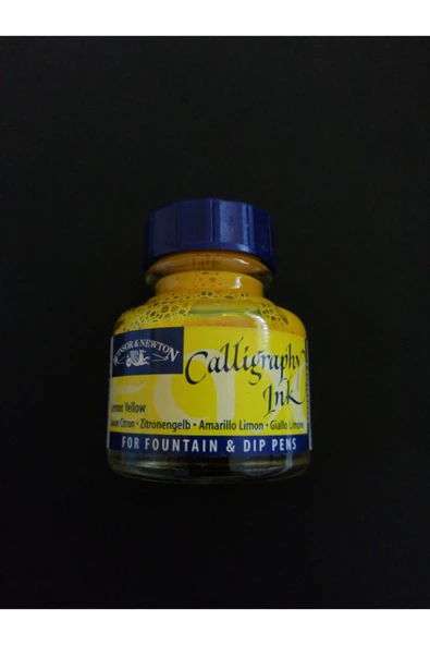Winsor & Newton Kaligrafi Mürekkebi 30 Ml Lemon Yellow ürün görseli 1