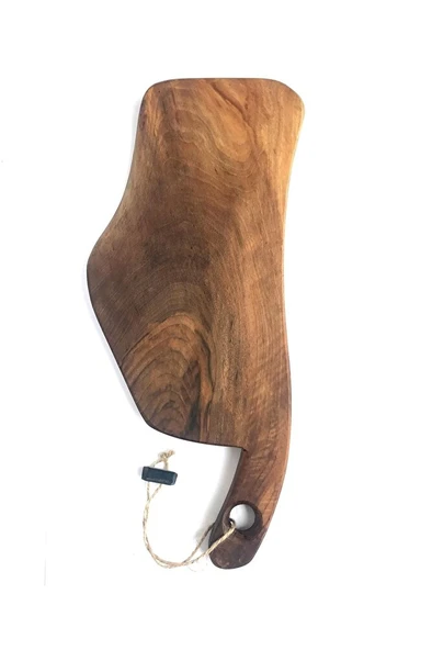 Doğal Ceviz Ağacı Kesme Tahtası Satır Formunda Özel Tasarım 40x16x2.0cm No:6 ürün görseli 1