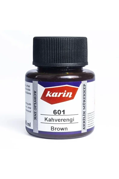Hat Mürekkebi-kaligrafi Mürekkebi-akrilik Mürekkep Kahverengi 601-45ml ürün görseli 1
