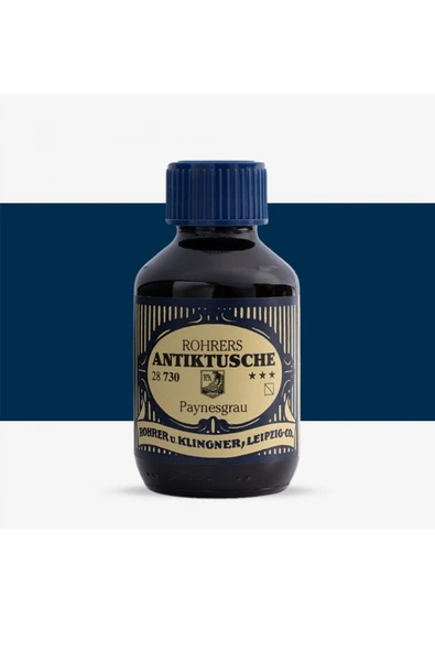 Antik Mürekkep 28-Modern sanatçılar için profesyonel 100ml 730-paynesgrau ürün görseli 1