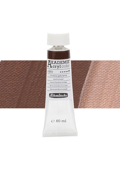 Akademie Akrilik Boya 60ml  669 Burnt Umber ürün görseli 1