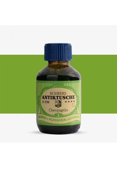 Rohrer&Klingner Antik Mürekkep 28-Modern sanatçılar için profesyonel 100ml 530-cheopsgruen ürün görseli 1