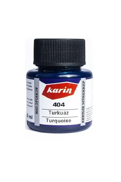 Hat Mürekkebi-kaligrafi Mürekkebi-akrilik Mürekkep Turkuaz 404-45ml ürün görseli 1