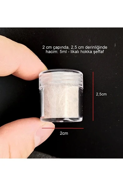 Likalı Hokka Şeffaf-hat Sanatı, Kaligrafi, Minyatür, Tezhip, Boyama Mürekkep Kutusu-5ml ürün görseli 1