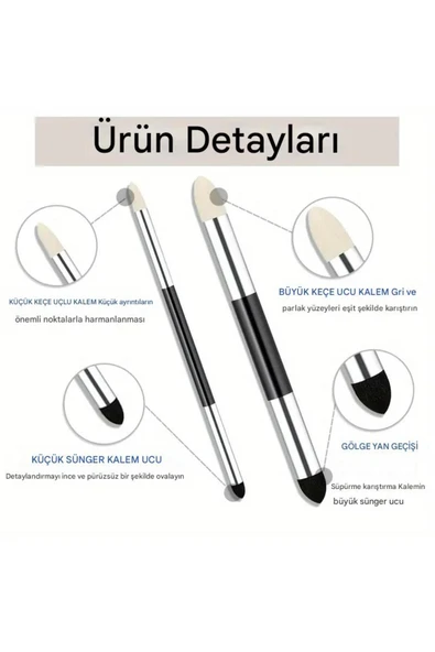 Eskiz sünger-keçe silgi, yıkanabilir, kara kalem silgi, gölgelendirme, porselen boyama-2 Adet ürün görseli 1