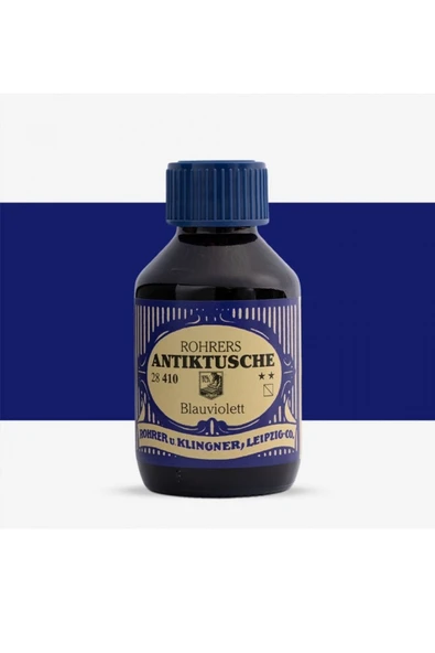 Rohrer&Klingner Antik Mürekkep 28-Modern sanatçılar için profesyonel mürekkep 100ml 410-blauviolett ürün görseli 1