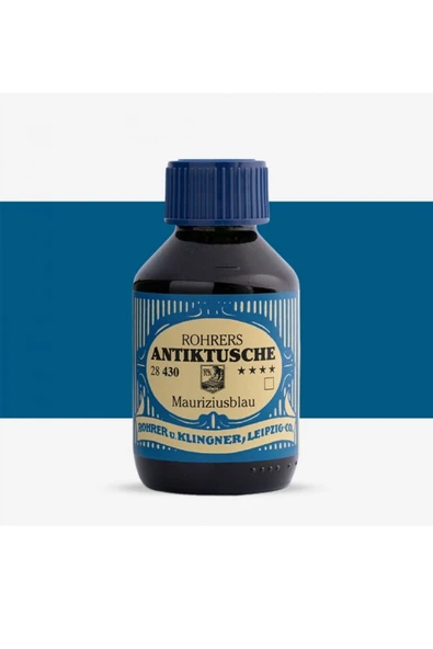 Rohrer & Klingner Antik Mürekkep 28-Modern sanatçılar için profesyonel 100ml 430-mauriziusblau ürün görseli 1