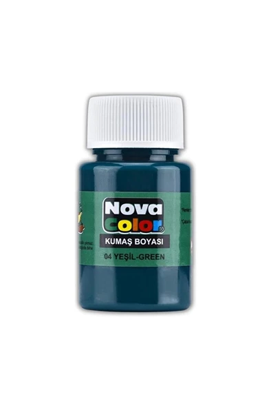 Kumaş Boyası, Canlı Renkler, Solmaz, Tişört, Çanta, Tekstil Boyası-yeşil Renk 30ml-1 Adet ürün görseli 1