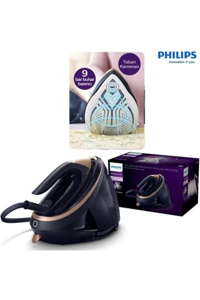 Philips Kendi Isısını Ayarlayan PerfectCare 9000 Serisi, Kameralı Taban Teknolojisi ürün görseli 1