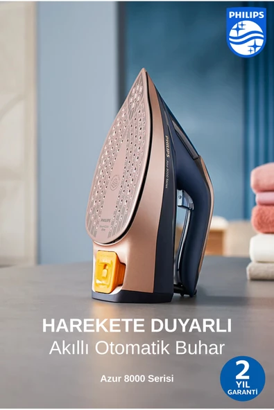 Philips 8000 Serisi Azur Buharlı Ütü 3000W, 8g/dk Sürekli Buhar, 260g Şok Buhar, DST8050 ürün görseli 1