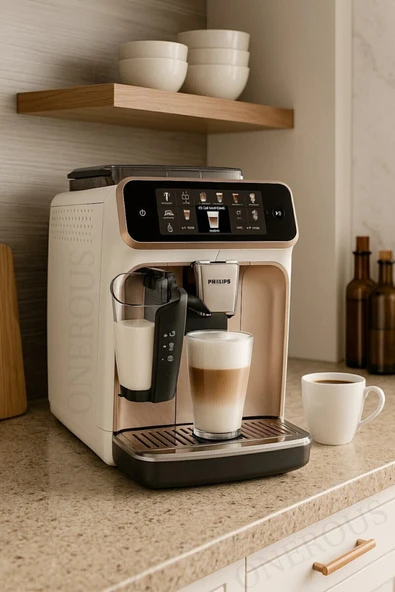 Philips 20 Sıcak ve Soğuk İçecek Tam Otomatik Espresso Kahve Makinesi LatteGO EP5543 ürün görseli 1
