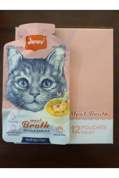 PATİLİMARKET kedi çorbası ton&karidesli 12 adet ürün görseli 1