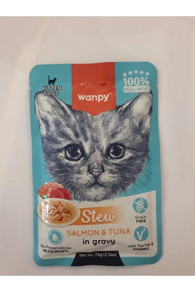 PATİLİMARKET kedi pounch yavru ton&somon 70 gr 10 adet ürün görseli 1