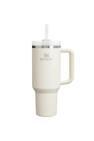 Stanley The Quencher Flowstate Tumbler | 40 Oz (1,18 LT) Pipetli Krem Termos ürün görseli 1