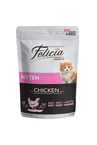 Pouch Tahılsız Tavuklu Yavru Kedi Konservesi 85 gr ürün görseli 1