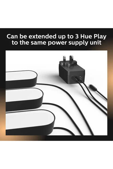 Philips Hue Play 2'li Ekopaket - Siyah - Resim 8