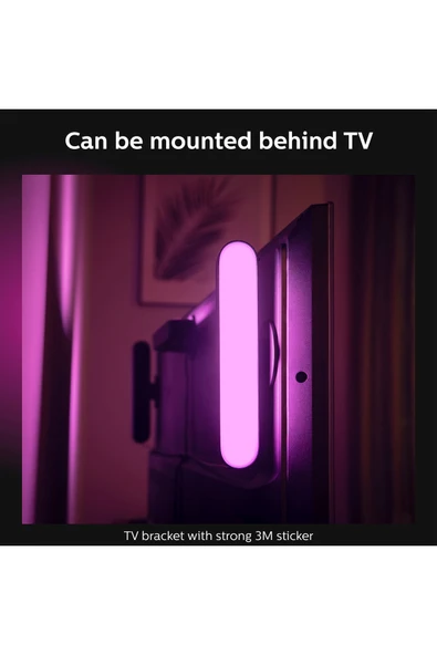 Philips Hue Play 2'li Ekopaket - Siyah - Resim 5