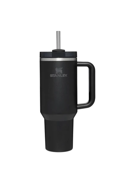 Stanley 10-11673-007 Quencher 1.18 Litre Pipetli Çelik Termos - Siyah ürün görseli 1
