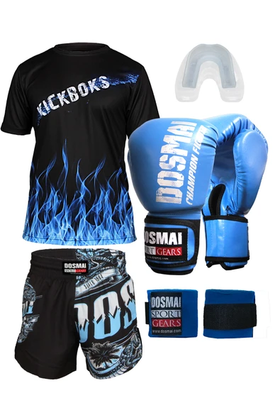 DO-SMAI Boks Kick Boks Muay Thai Rhaegal Boks Seti Boks Eldiveni Spor T-Shirt Şort Takımı Başlangıç Paketi ürün görseli 1