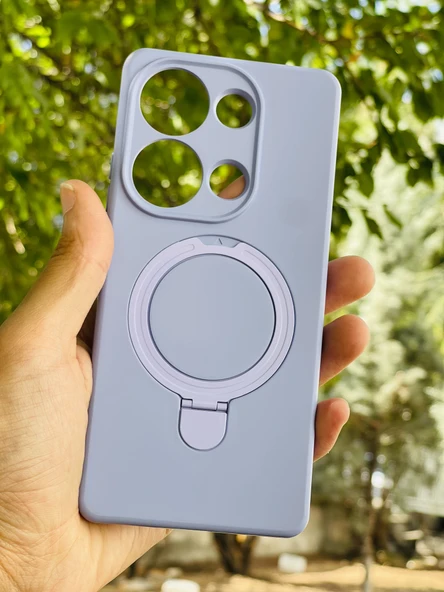 Zipax Xiaomi Redmi Note 13 Pro 4G Kılıf MgSafe Özellikli Standlı Pastel Renkler Azn-Reggal ürün görseli 1