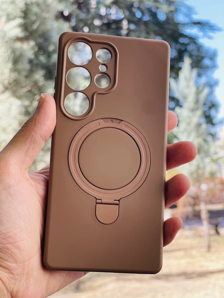 Zipax Samsung Galaxy S24 Ultra Kılıf MgSafe Özellikli Standlı Pastel Renkler Azn-Reggal ürün görseli 1