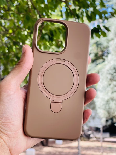 Zipax Apple iPhone 15 Pro Max Kılıf MgSafe Özellikli Standlı Pastel Renkler Azn-Reggal ürün görseli 1
