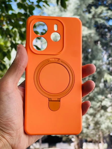 Zipax Xiaomi Redmi Note 14 4G Kılıf MgSafe Özellikli Standlı Pastel Renkler Azn-Reggal ürün görseli 1