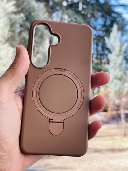 Zipax Samsung Galaxy A56 Kılıf MgSafe Özellikli Standlı Pastel Renkler Azn-Reggal ürün görseli 1