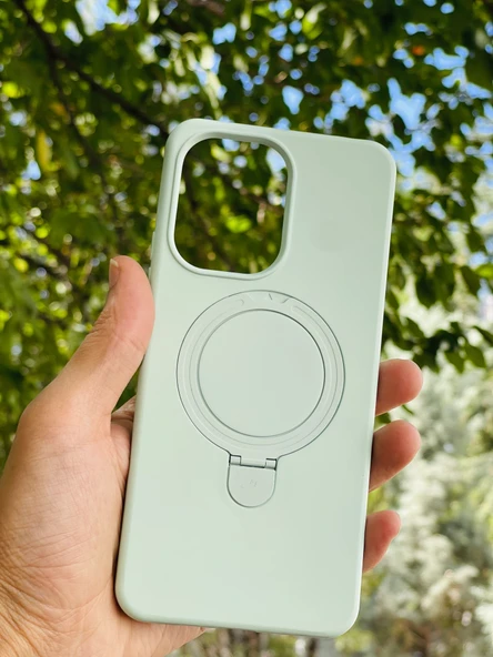 Zipax Xiaomi Redmi 13C Kılıf MgSafe Özellikli Standlı Pastel Renkler Azn-Reggal ürün görseli 1
