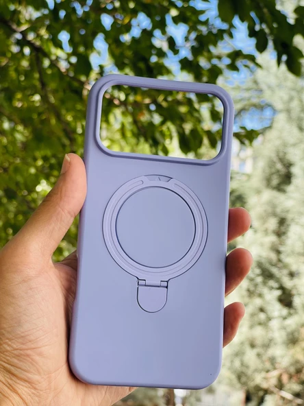 Zipax Apple iPhone 17 Pro Max Kılıf MgSafe Özellikli Standlı Pastel Renkler Azn-Reggal ürün görseli 1