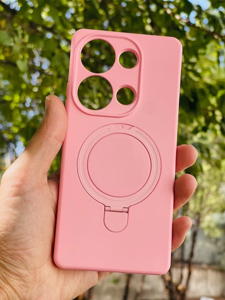 Zipax Xiaomi Redmi Note 13 Pro 4G Kılıf MgSafe Özellikli Standlı Pastel Renkler Azn-Reggal ürün görseli 1