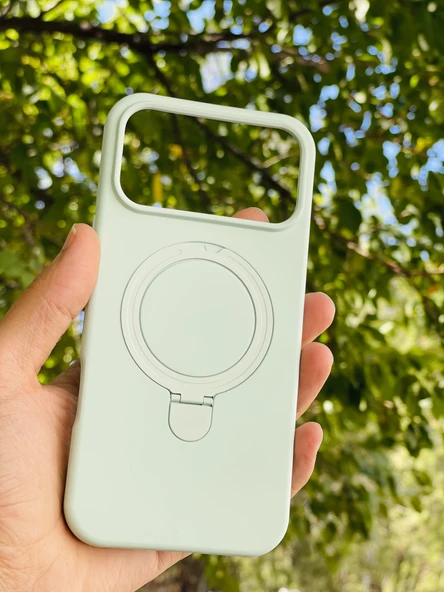 Zipax Apple iPhone 17 Pro Max Kılıf MgSafe Özellikli Standlı Pastel Renkler Azn-Reggal ürün görseli 1