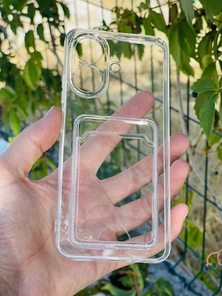 Zipax Realme Note 60 Kılıf Şeffaf Kartlıklı Silikon Azn-SetraKart ürün görseli 1