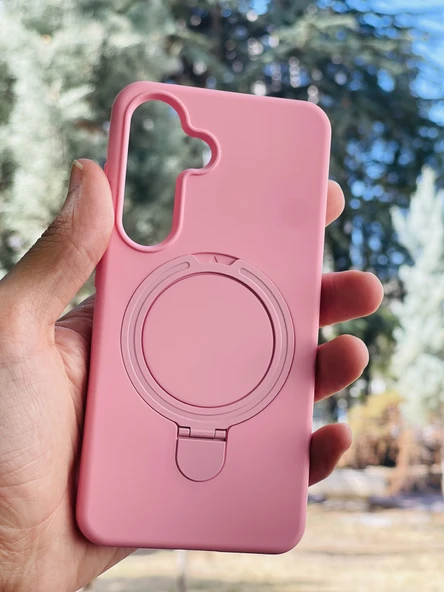 Zipax Samsung Galaxy S25 Kılıf MgSafe Özellikli Standlı Pastel Renkler Azn-Reggal ürün görseli 1