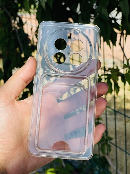 Zipax Realme 12 Pro / 12 Pro Plus Kılıf Şeffaf Kartlıklı Silikon Azn-SetraKart ürün görseli 1