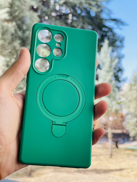 Zipax Samsung Galaxy S23 Ultra Kılıf MgSafe Özellikli Standlı Pastel Renkler Azn-Reggal ürün görseli 1