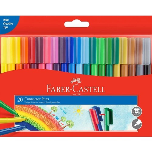 Faber-Castell Eğlenceli Keçeli Kalem, 20 Renk ürün görseli 1