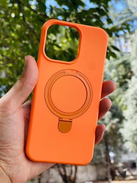 Zipax Apple iPhone 15 Plus Kılıf MgSafe Özellikli Standlı Pastel Renkler Azn-Reggal ürün görseli 1