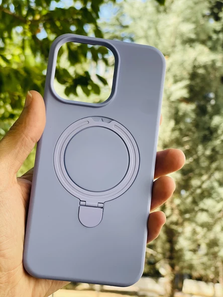 Zipax Apple iPhone 15 Plus Kılıf MgSafe Özellikli Standlı Pastel Renkler Azn-Reggal ürün görseli 1