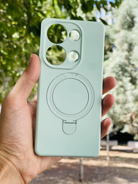 Zipax Xiaomi Redmi Note 13 Pro 4G Kılıf MgSafe Özellikli Standlı Pastel Renkler Azn-Reggal ürün görseli 1