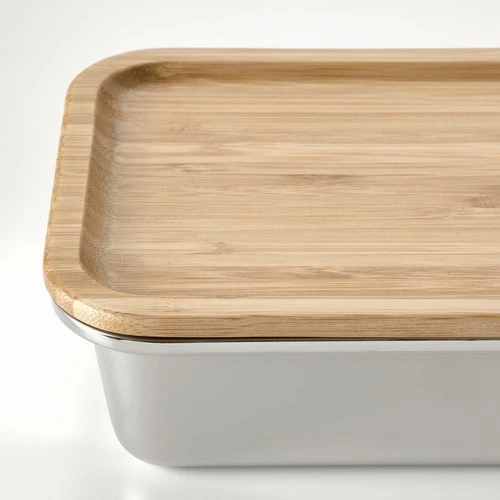 IKEA 365+ Saklama Kabı Kapağı Bambu Dikdörtgen - Resim 4