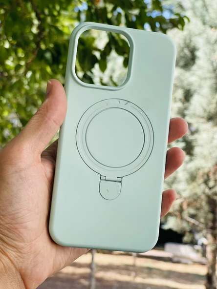 Zipax Apple iPhone 15 Plus Kılıf MgSafe Özellikli Standlı Pastel Renkler Azn-Reggal ürün görseli 1