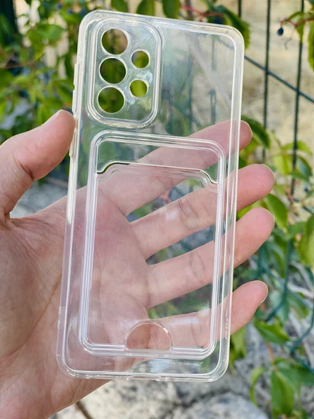 Zipax Samsung Galaxy A54 5G Kılıf Şeffaf Kartlıklı Silikon Azn-SetraKart ürün görseli 1