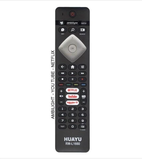 PHILIPS RM-L1660 AMBILIGHT-NETFLIX-YOUTUBE-RAKUTEN TV KUMANDASI ürün görseli 1