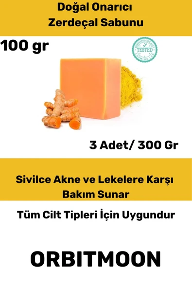 Özel Üretim Doğal El Yüz Saç Vücut Cilt Güzel Kokulu Leke Karşıtı Orijinal Zerdeçal Ekstraktı Sabunu ürün görseli 1